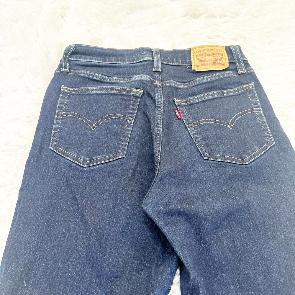 Levi's 724 High Rise Straight Jeans Women's 28 Dark Wash Stretch WaterLess - Picture 7 of 7